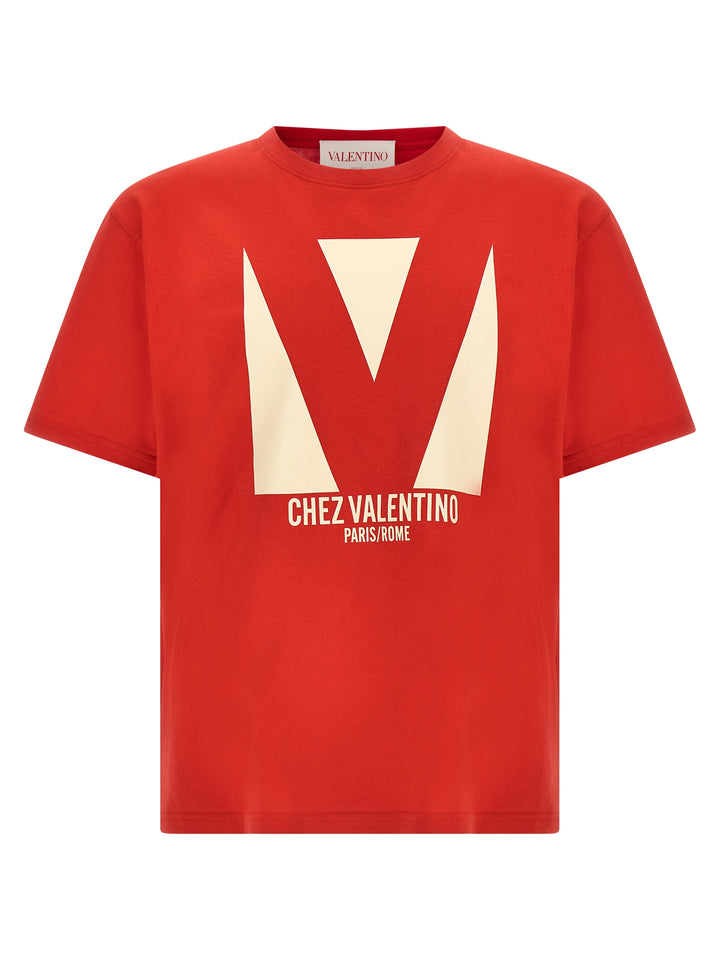 Valentino Garavani Chez Valentino T shirt - Rosso | 9453ac72f5b2e99c8851737dc364460b19d5a7cb