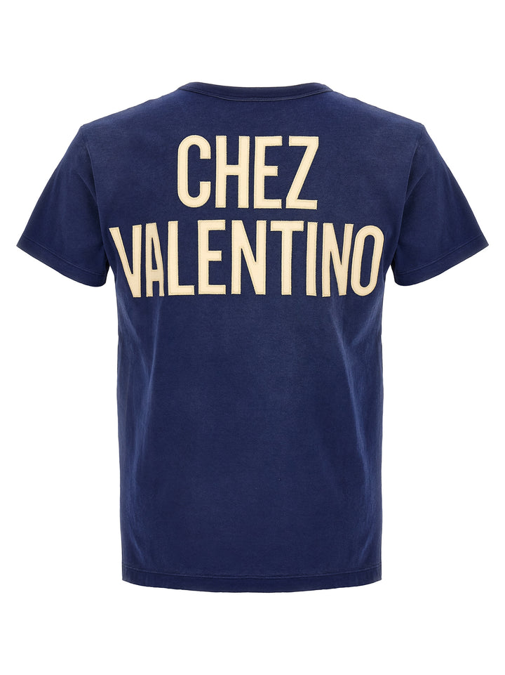 Valentino Garavani Panther T shirt - Blu | 0046f92a918494c1af8967ac0d5e3690745f9c6f
