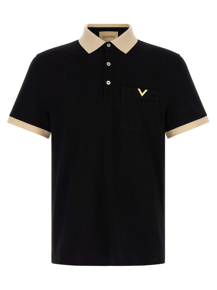 Valentino Garavani Valentino Polo - Bianco/Nero | 8f00f8308e8da402e42b2ffc5577cef90425ded4