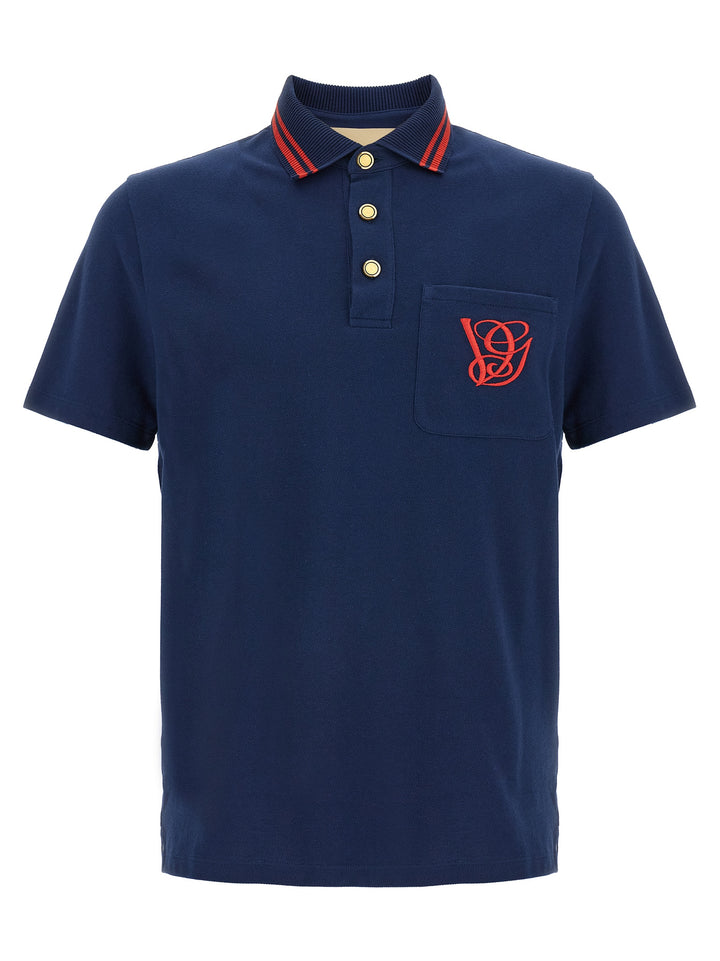 Valentino Garavani Vg Polo - Blu | d19ee2af1b6a033f4bcc21913f13e392593ae8d6