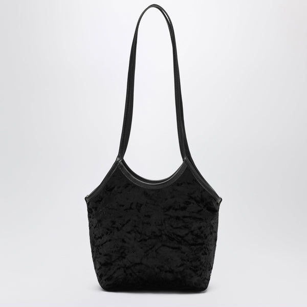 Cami Small Tote Bag En Velours Noir