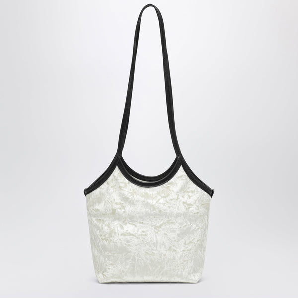 Cami Small Tote Bag En Velours Blanc
