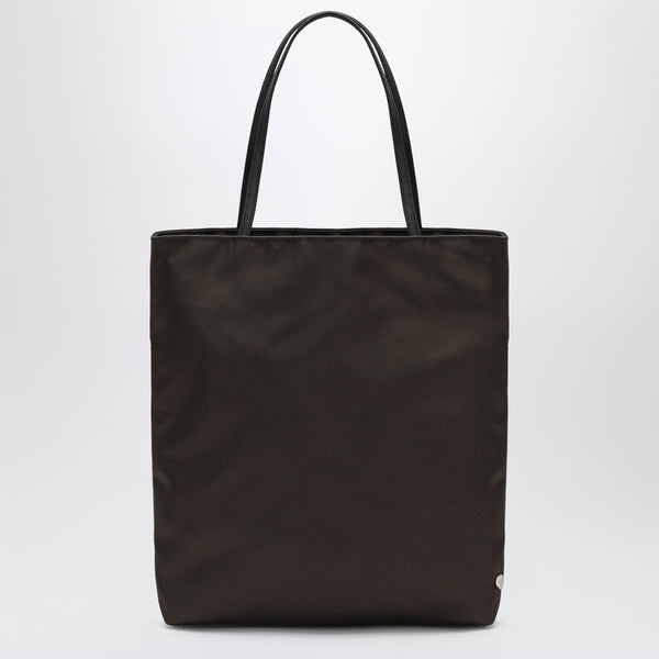 Borsa Thea Marrone in Satin Nylon