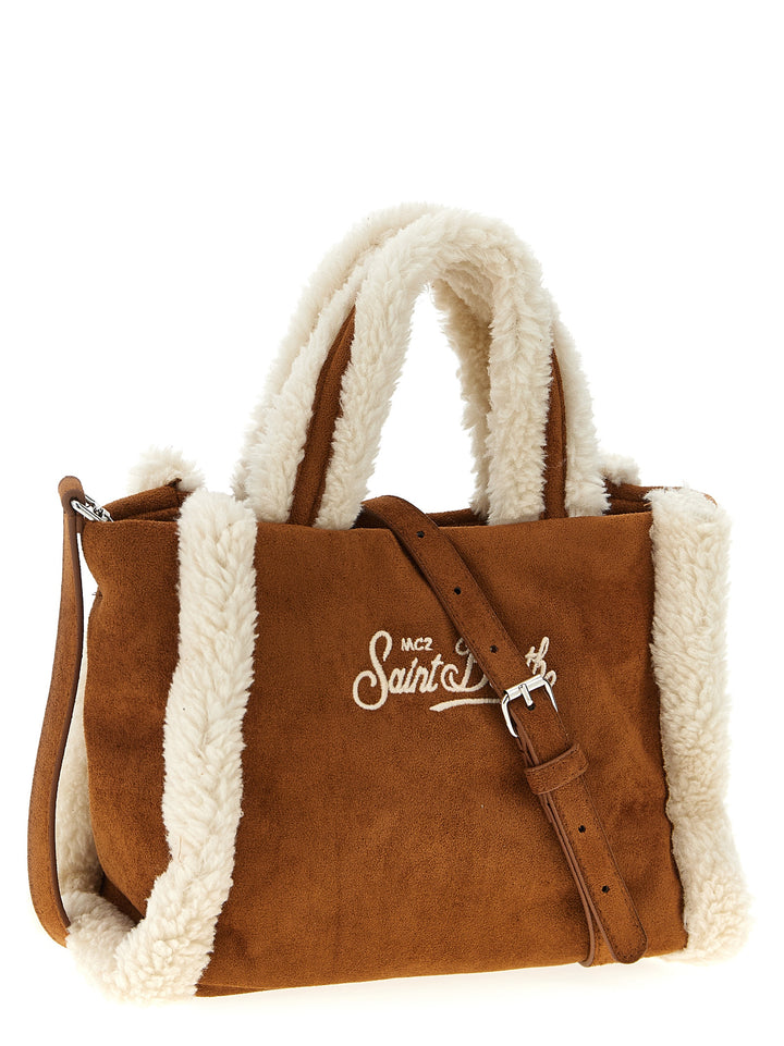 Mc2 Saint Barth Vanity Mini Shearling Borse a Mano - Marrone | ae59678f704afea53107c9b33fdb45abf5f9f0db