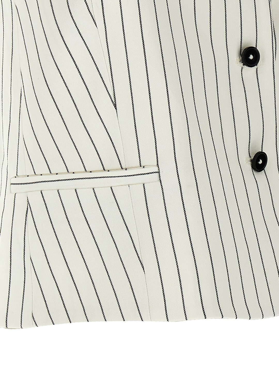 Loulou De Saison Vanua Gilet - Bianco | da38dcf6392cb157c424713cf927a29e8e1cc77d