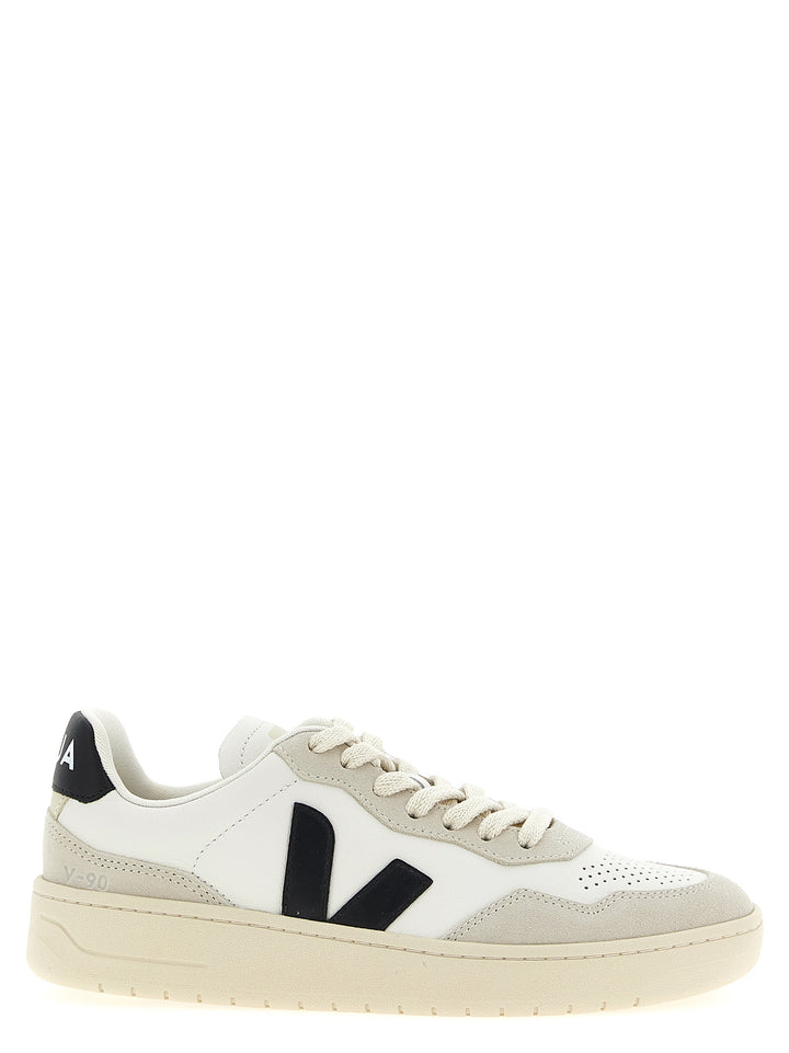 Veja V-90 Sneakers - Bianco/Nero | 45cc603ae76a8353e619561bdaeab6ac87fc3951