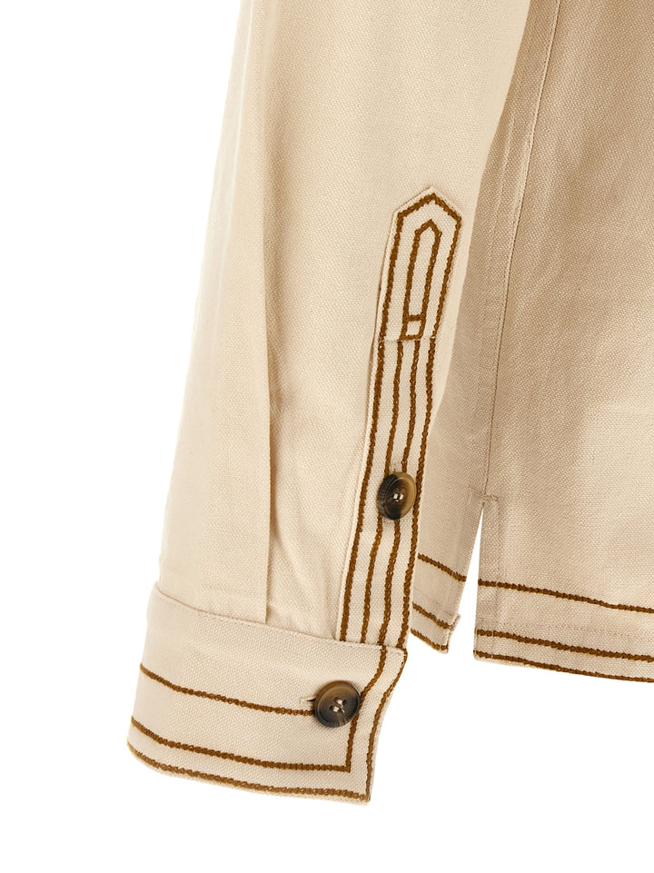 Marant Rudy Puffer Jackets - Beige | f8c9228f0260aae15be312c19705abe7c78e375d