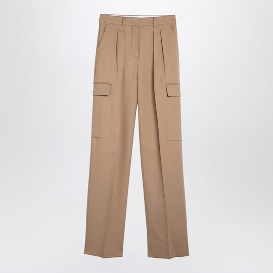 Caramel-Coloured Cargo Trousers