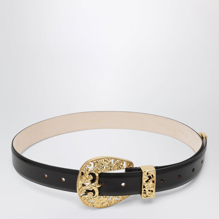 DéHanche Ceinture Versailles Noir/Or En Cuir