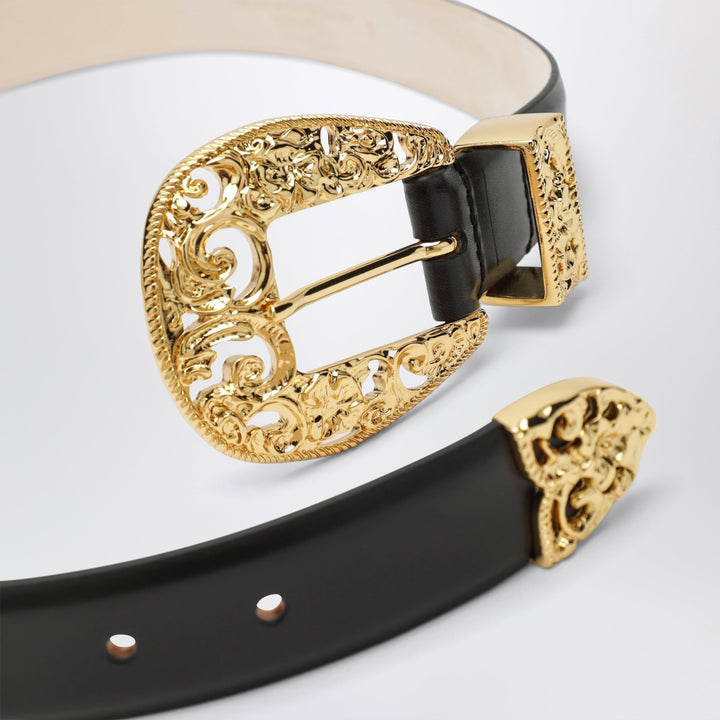 DéHanche Ceinture Versailles Noir/Or En Cuir