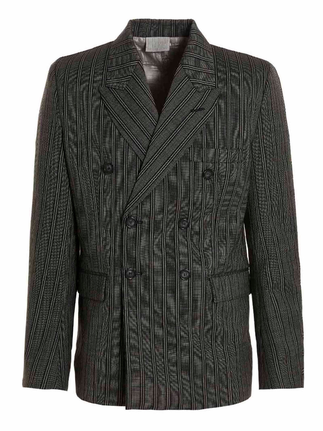 Vtmnts Tonal Double Breasted Tailored Blazer - Nero | 0f77bef78ce2a3250ad80f62e1981e4c611894cd