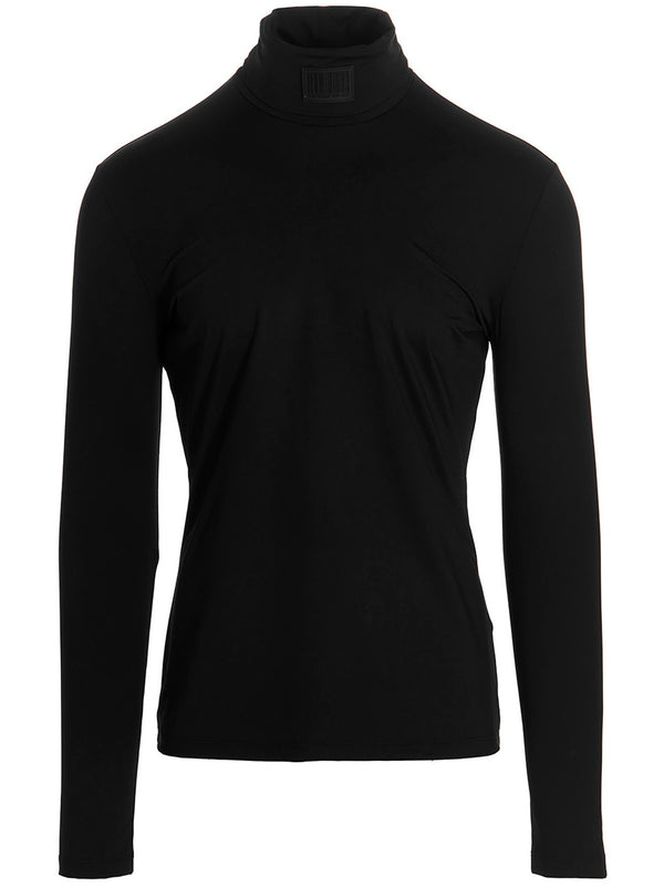 Logo Lycra Sweater Pulls Noir