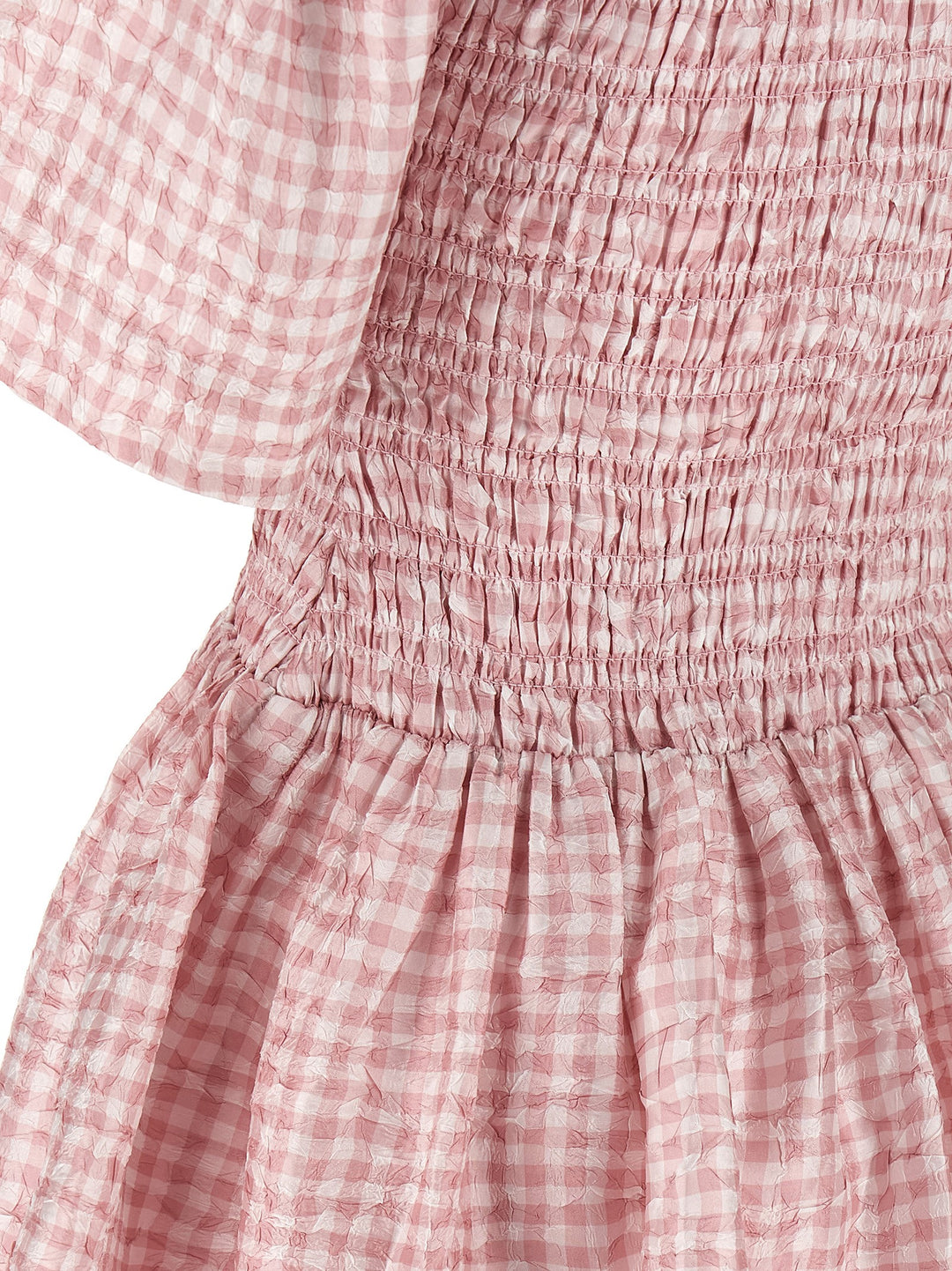 Ganni Pink Check Abiti - Rosa | df64b2b6421cbb2ff9c852afcfec2fd226339608