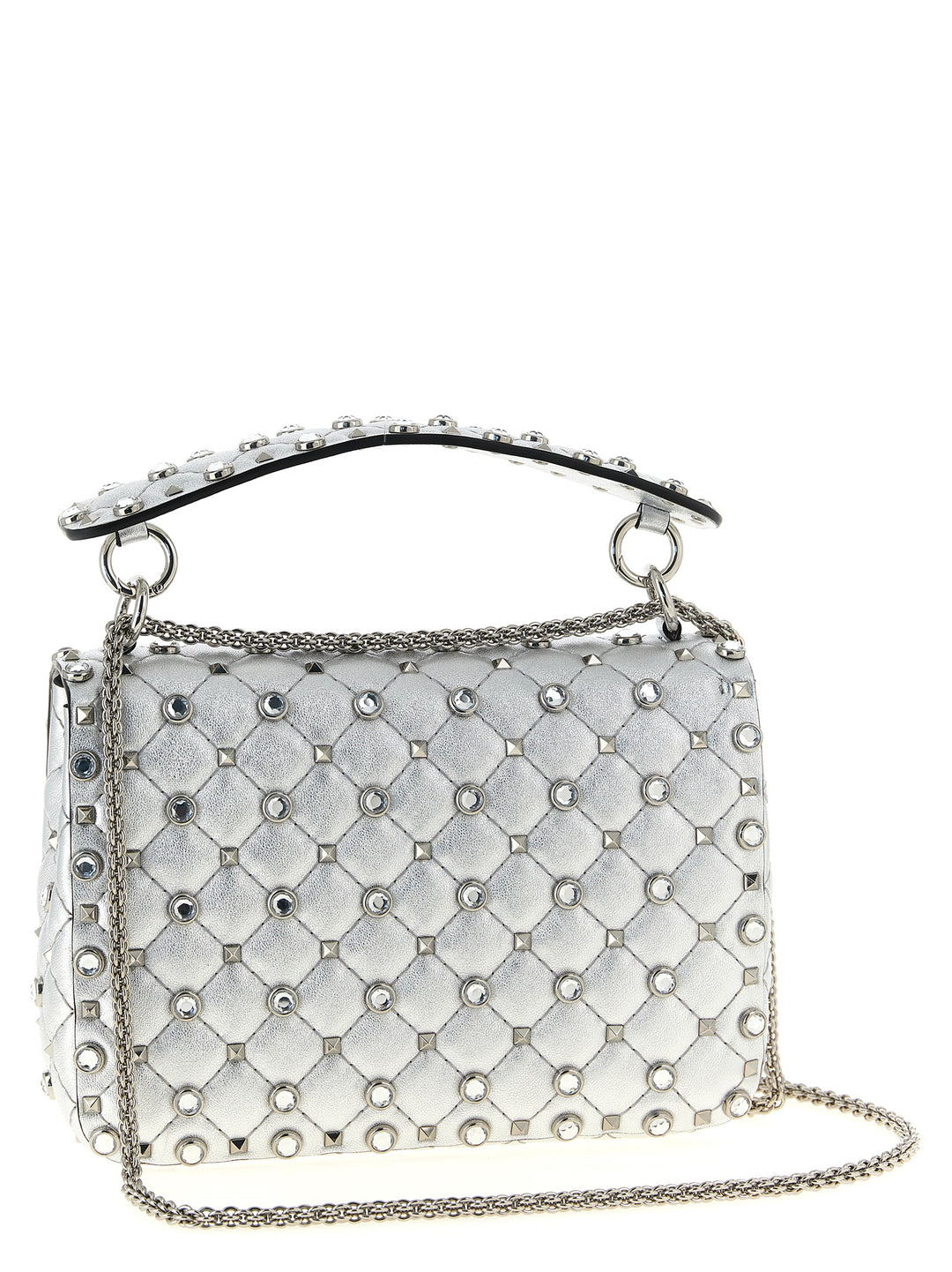 Valentino Garavani Rockstud Spike Borse a Spalla e Tracolla - Silver | 29fc8181326a638910765c85d2cf58c88d90bd1f