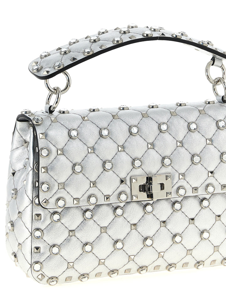 Valentino Garavani Rockstud Spike Borse a Spalla e Tracolla - Silver | 21105bff5caa21ed16cc9e8d5c31b4eeb297f7f0
