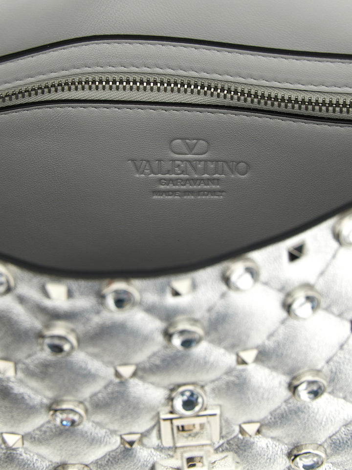 Valentino Garavani Rockstud Spike Borse a Spalla e Tracolla - Silver | 4fdd88aa6cb191e87795e1f9146bbda88932dc37