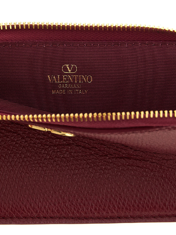 Valentino Garavani Vlogo Signature Portafogli - Bordeaux | 73aa9811b063e2de1620fe1633a449f8ac07f043