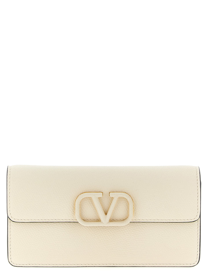 Valentino Garavani Wallet On Chain Valentino Garavani Vlogo Signature Portafogli - Bianco | cc47229ba66c03be3978bb3ede49425639481c26