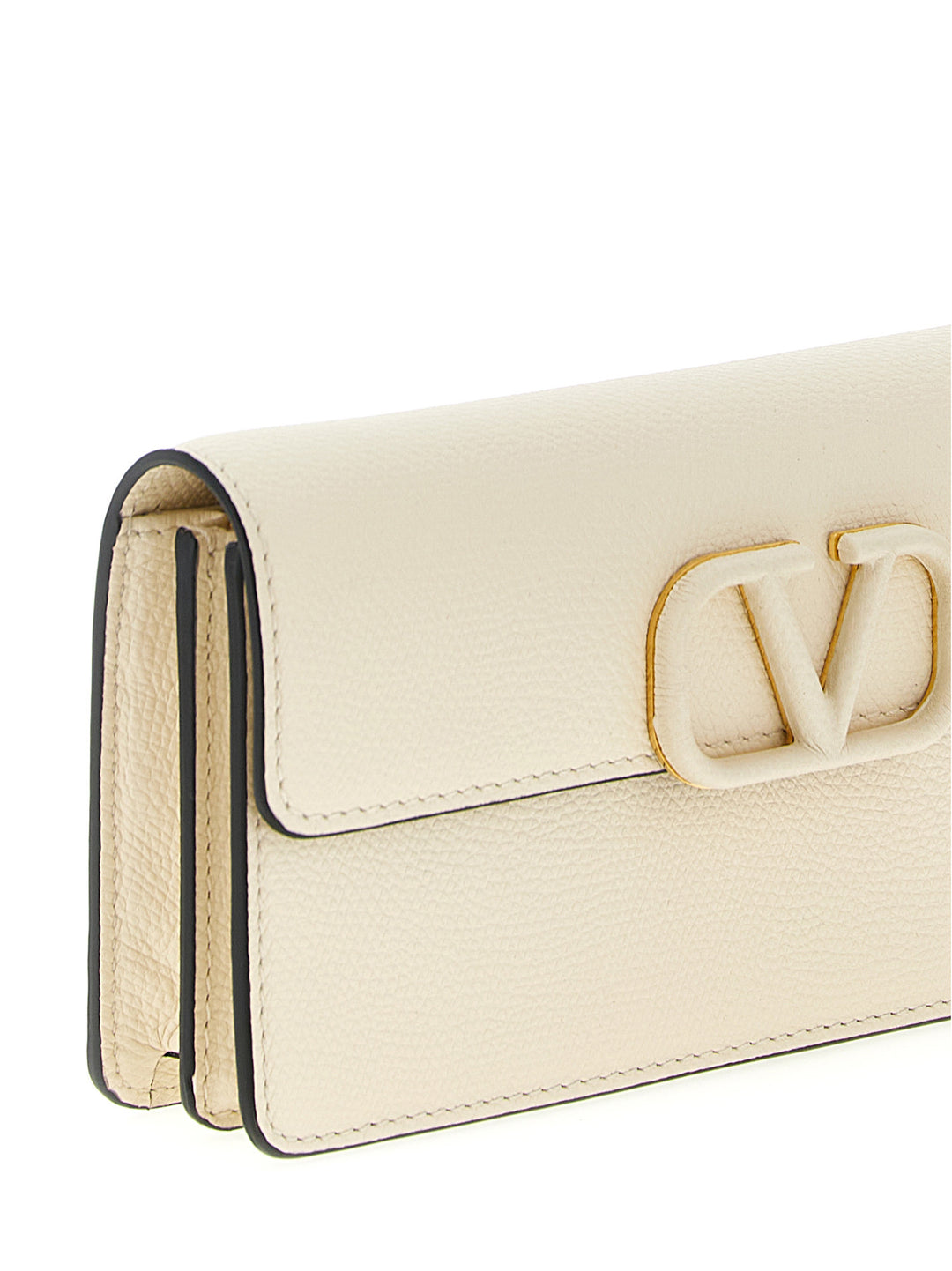 Valentino Garavani Wallet On Chain Valentino Garavani Vlogo Signature Portafogli - Bianco | 204cb73b643558643f12053065c74f9ab188d13c
