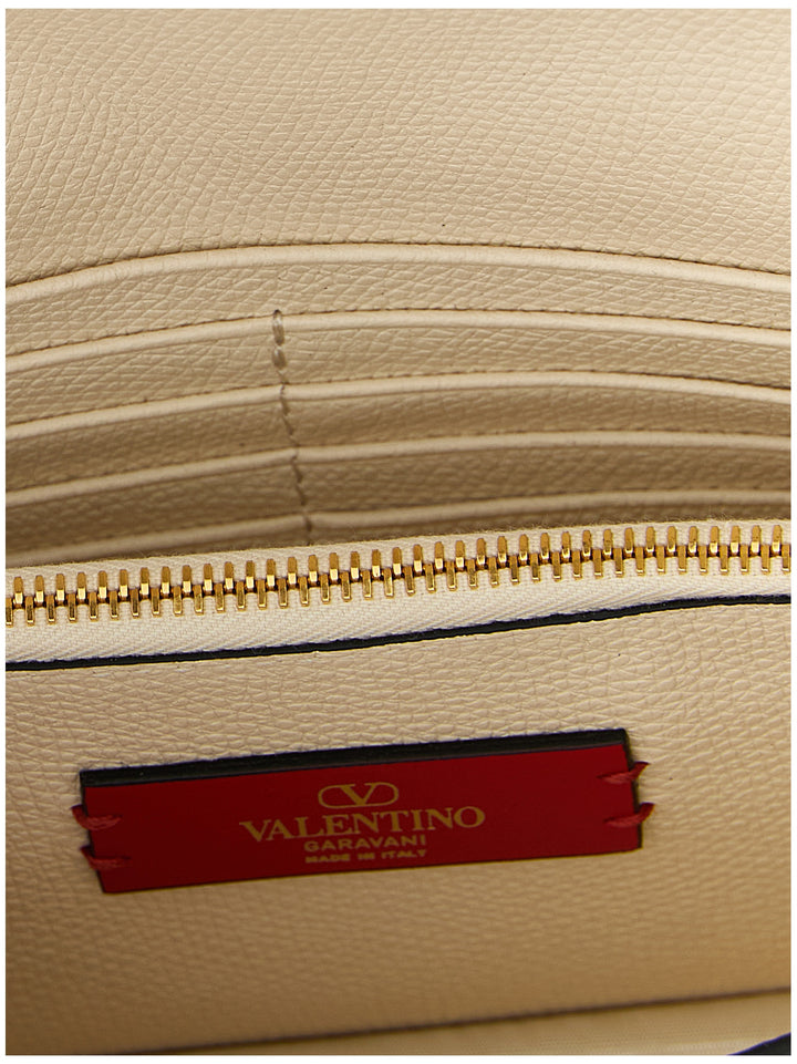 Valentino Garavani Wallet On Chain Valentino Garavani Vlogo Signature Portafogli - Bianco | f21be74277093724689a6ddda39c58faa7ce32ad