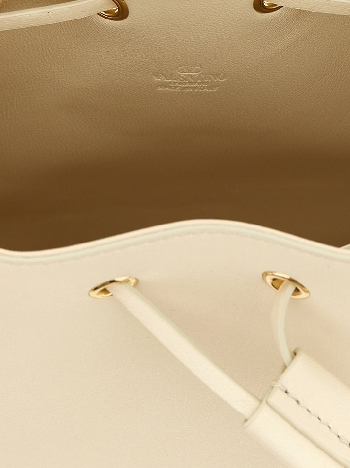 Valentino Garavani Valentino Garavani Vlogo Signature Sechiello Bag Borse a Tracolla - Bianco | f1a87390f5cef502cfe7aef3d3ab56ea89c607e3