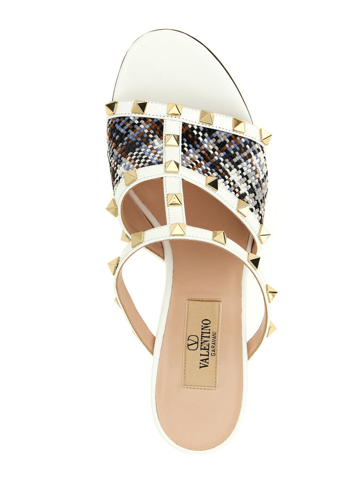 Valentino Garavani Rockstud Sandali - Bianco | a402dc480cb05f58ffcf9e6bf00eb9f067684d62