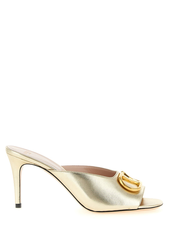 Valentino Garavani Vlogo Signature Sandali Oro