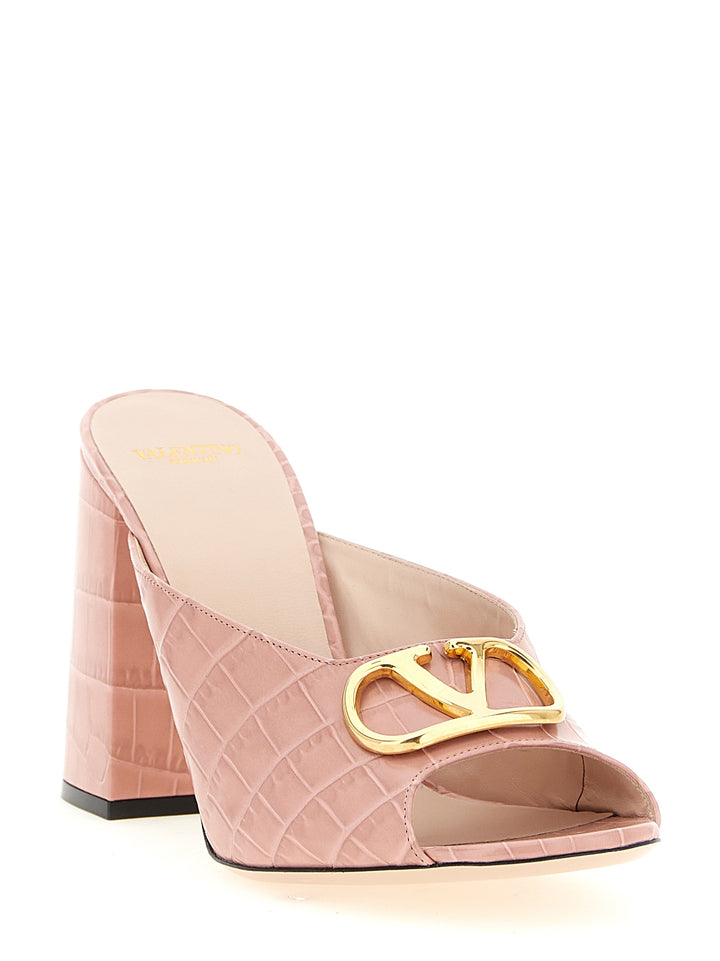 Valentino Garavani Vlogo Signature Sandali - Rosa | 83c3ac76a67d528624b2093727a36fafb15bbf25