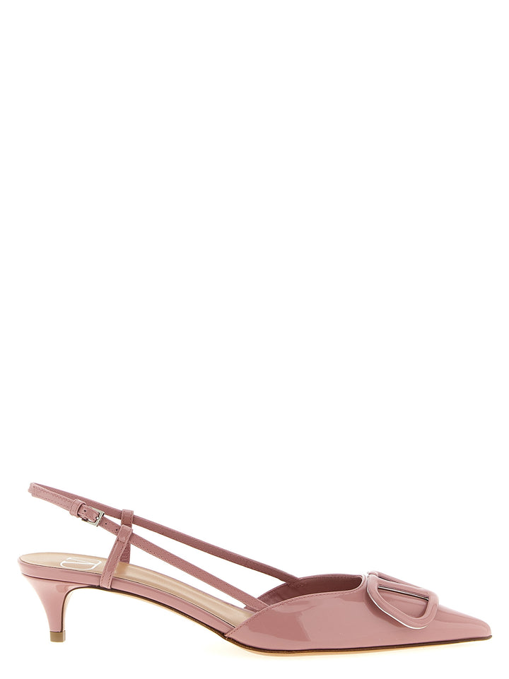 Valentino Garavani Slingback Valentino Garavani Vlogo Signature Decollete - Rosa | 727b12d9db2b4bdc39bdfd55d326e8db6f5552e1