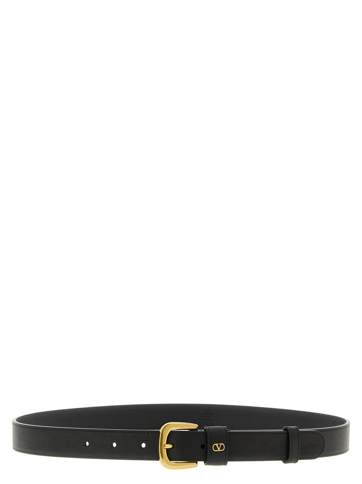 Valentino Garavani Valentino Garavani Vlogo Signature Belt Cinture - Nero | 85a7ab069961439f8a0bf16147e73628169808bb