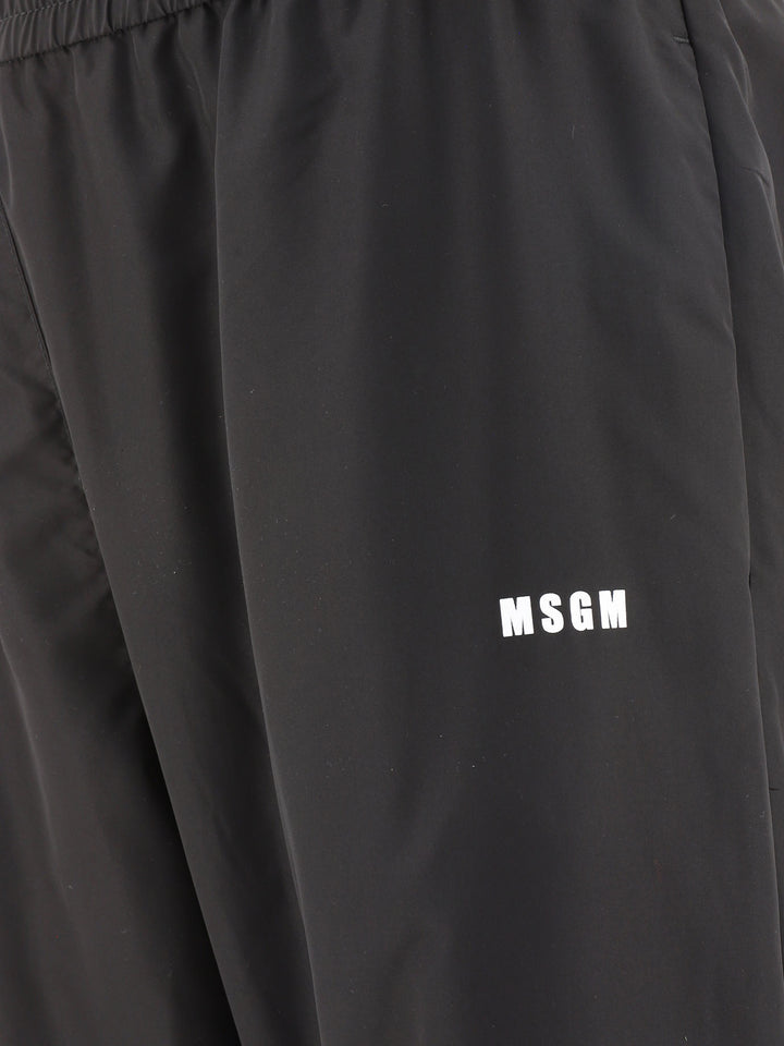 Msgm Msgm Trousers - Nero | 484d53cf8725440315a46d2aaf78d48a1d773e2e