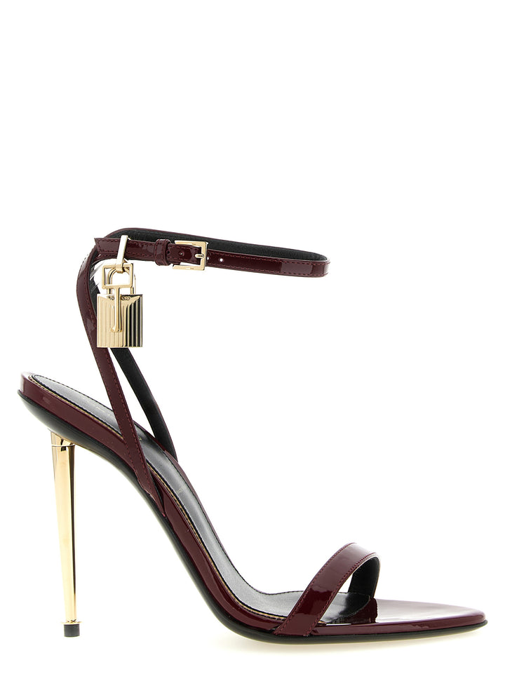Tom Ford The Padlock Sandali - Bordeaux | fe1a7a2957362a25c946c0e0d76c30e51e9b6dc3