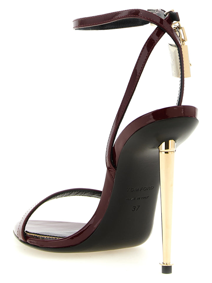 Tom Ford The Padlock Sandali - Bordeaux | 2948f2428660f3d241f16525bceb0f80f9f71165