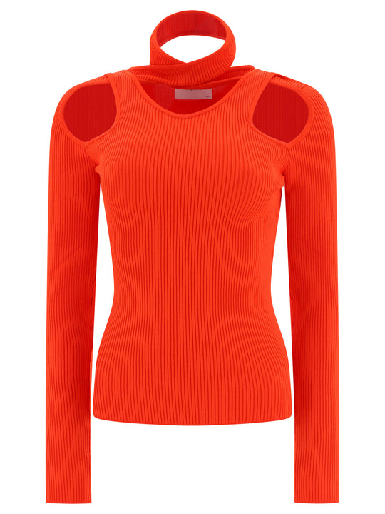 Top With Cut-Out Top Rosso