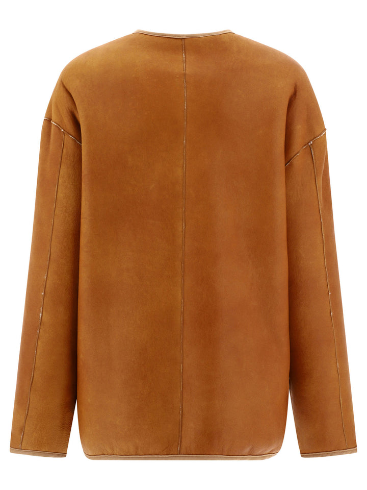 Giovi Reversible Shearling Jacket Jackets and Coats - Bianco | 8ba4316936723a98f65b51ff652a397966e02c02