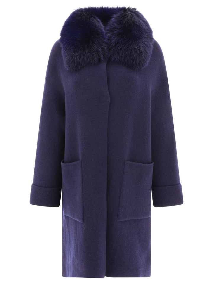 Giovi Wool And Cashmere Coat Jackets and Coats - Blu | 9897e5d4be5138a8af60789a5f147d181a4c3438