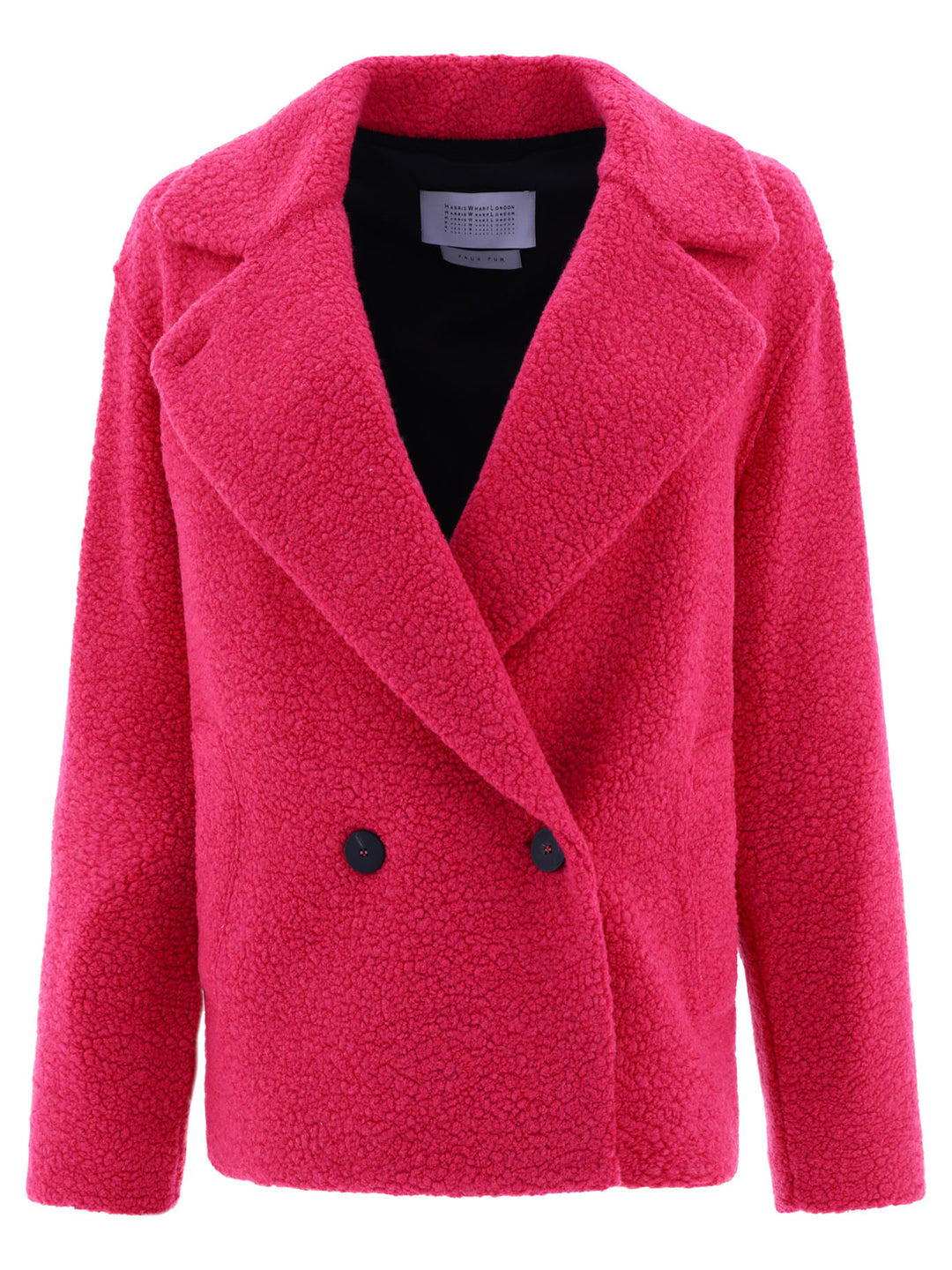 Harris Wharf London Bouclè Coat Jackets and Coats - Fucsia | 35b95089c9ef47dedf81452664e7eda8c65e7dc9