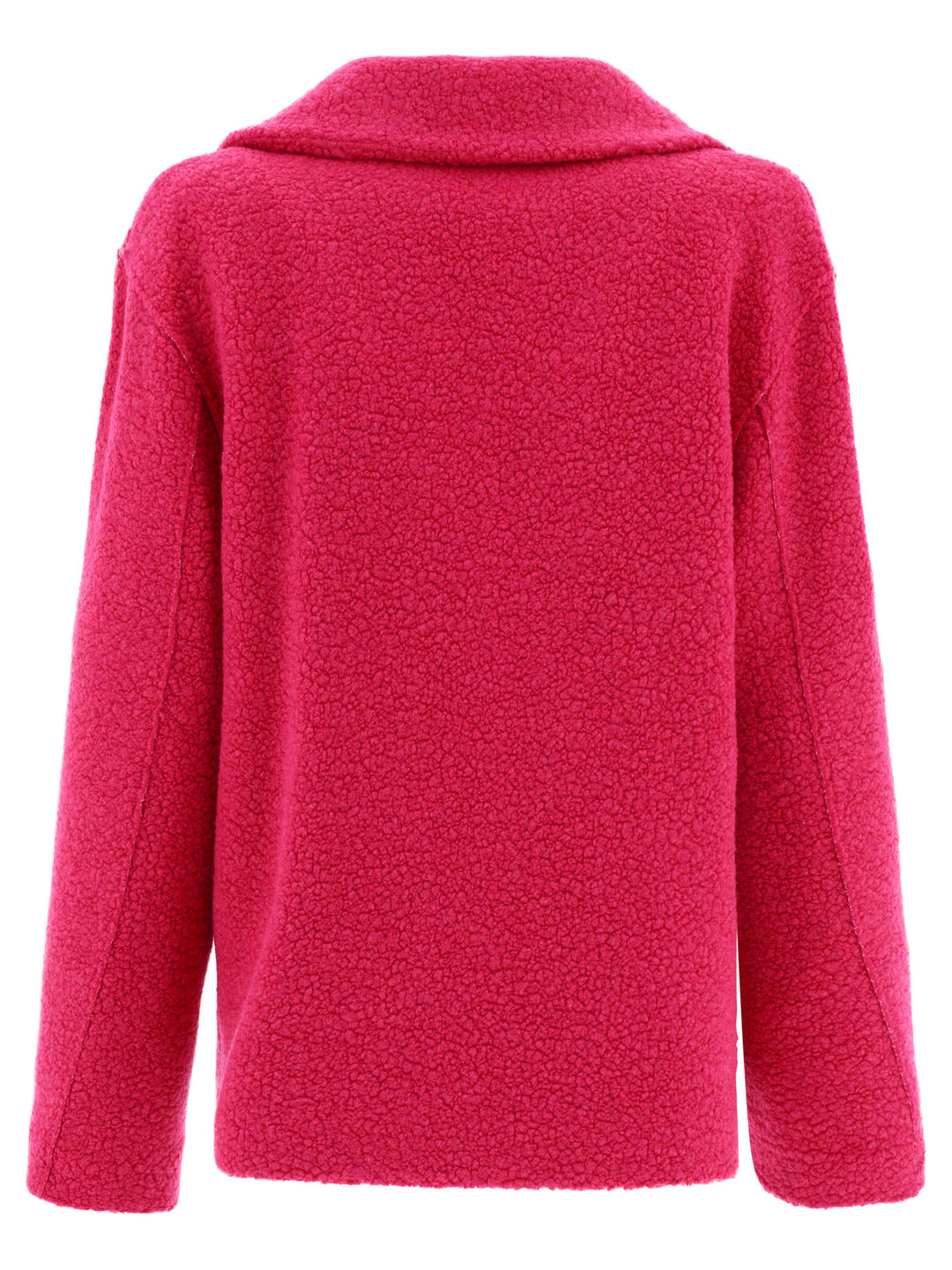 Harris Wharf London Bouclè Coat Jackets and Coats - Fucsia | 04741e6eb892231a56acd53cf270f42907caf8c2