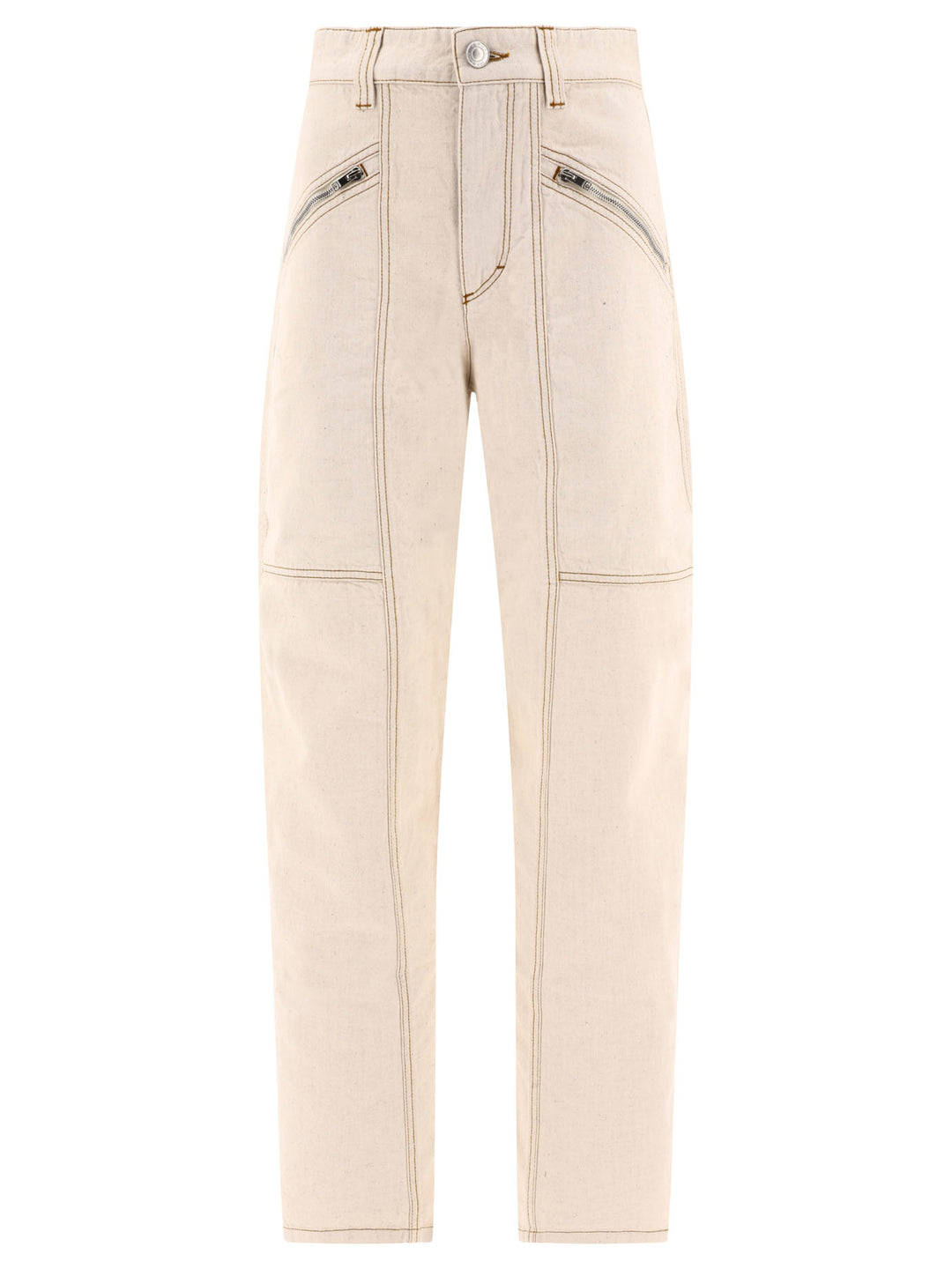 Isabel Marant Fanny Jeans - Beige | 4c3196b26b8ca3ad4face62c4b2ea3458478d1d1