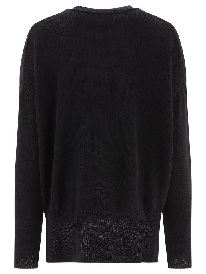 Jil Sander Superfine Cashmere Knitwear - Nero | da6298d9f91e2553e12bd6b4aec96ea3ca2cf2fa