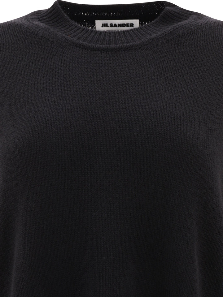 Jil Sander Superfine Cashmere Knitwear - Nero | 2230961f0cc3139b9cb884892a45899a6c96ebe5