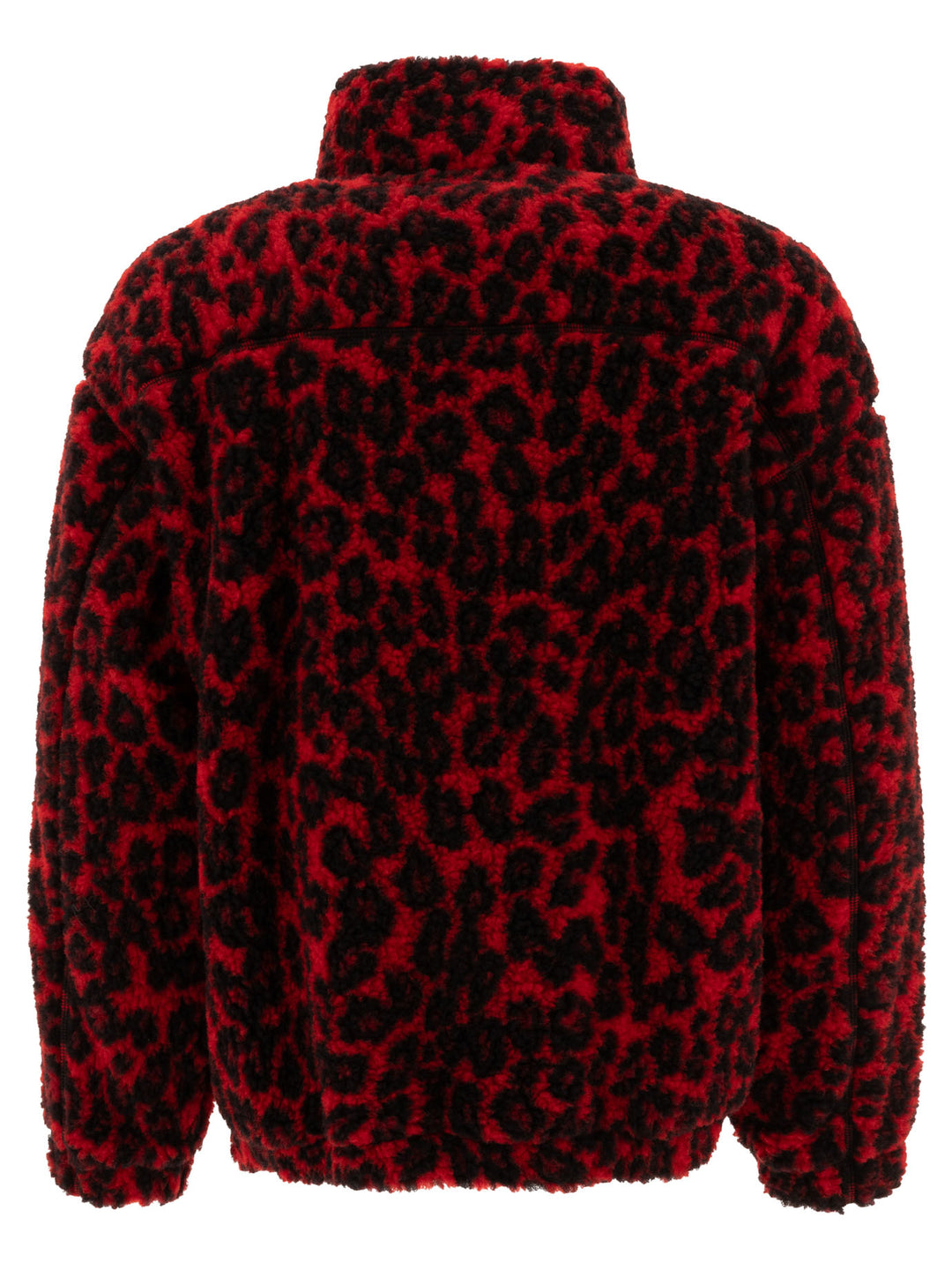 Alexander Mcqueen Leopard Print Fleece Jacket Jackets and Coats - Rosso | 4c00ea9702be03dc3bdf5f533bcad87f0232ceae