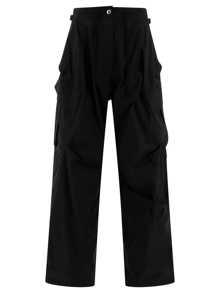 Alexander Mcqueen Oversize Cargo Trousers - Nero | 902bffa8224d2deea3d37e4ea48074181fb20ae4
