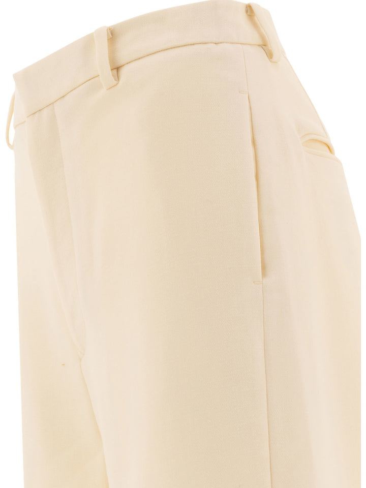 Auralee  Trousers - Bianco | cd0d886320b26ee0ab33bfad7b3c1fa8e7c4efd0