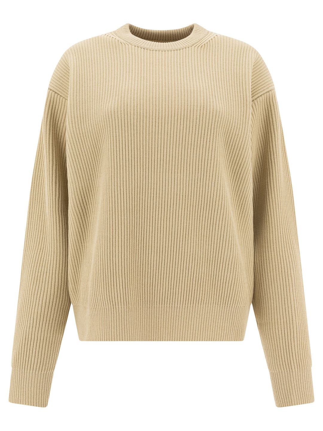 Auralee Wool Crew Neck Sweater Knitwear - Verde | 559663cd7a7be9c6e6bb6e70d0c0474b67b3eba0