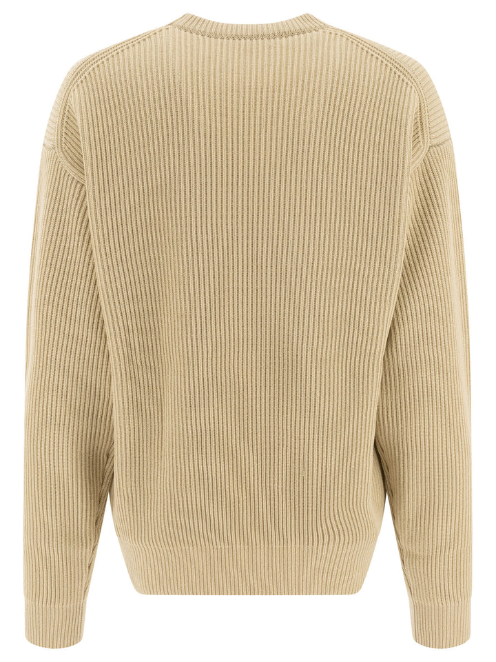 Auralee Wool Crew Neck Sweater Knitwear - Verde | 16f52a380860f75d2495e910c2a2ef9ae2bafc4c