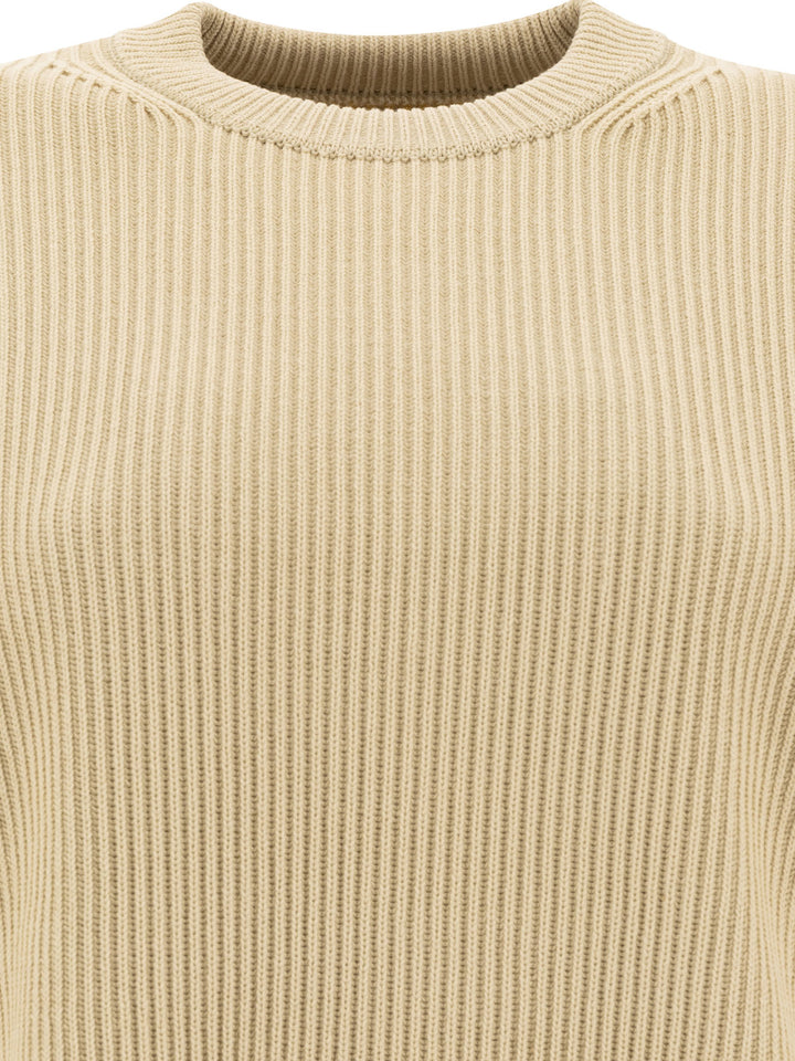 Auralee Wool Crew Neck Sweater Knitwear - Verde | 51faea5f63020e602ce40272f1ee22483b111346