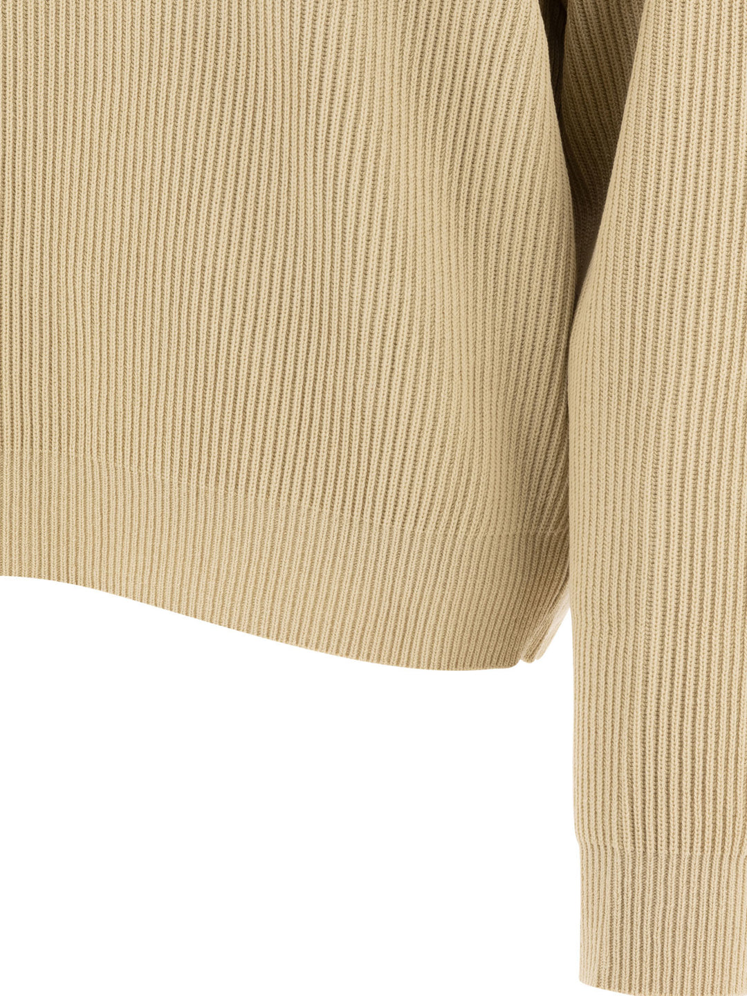 Auralee Wool Crew Neck Sweater Knitwear - Verde | e05ff05ddb2c1bb3f413cc3395f37f4256b56bd7