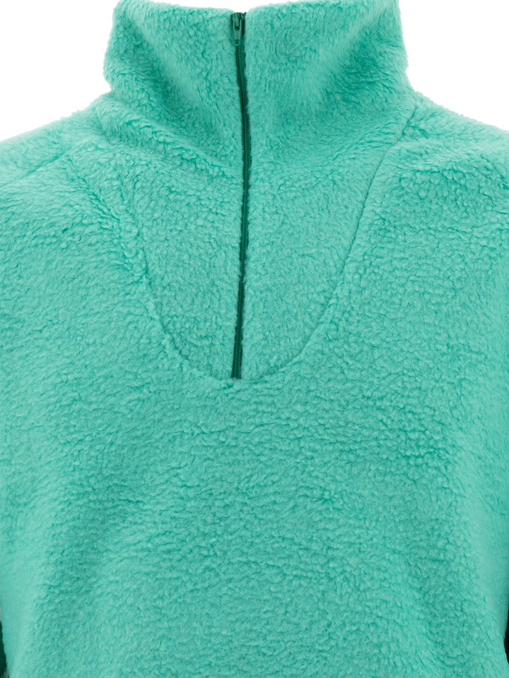 Beams Plus Half Zipper Sweater Knitwear - Verde | 9d03254dbee1ff9474f41171f774ca15cfefb1c0