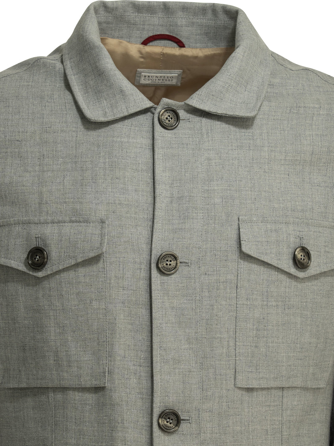 Brunello Cucinelli Overshirt Jacket Jackets and Coats - Grey | 21f5e973ada3f3fe799eeb24a6e9072bf885d246